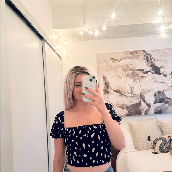 Wilfred Navy/White Patterned Top - Picture 2 of 7